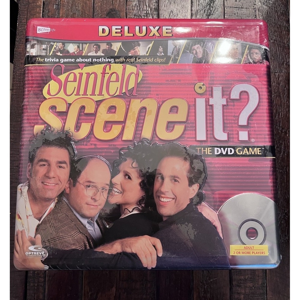 Seinfeld Scene It Deluxe DVD Board Game Brand New Sealed In Tin Box
